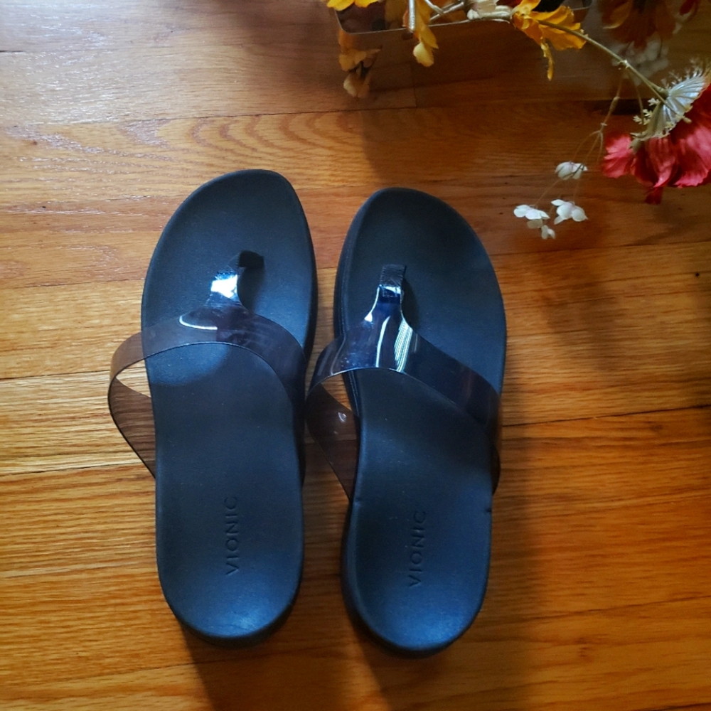 Vionic  Women's Platform Thong Sandals Luminous US 9.5 NWOB Comfort Cushioned